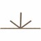 Ekena Millwork Saratoga Smooth Timber Gable Bracket, Douglas Fir, 108"W x 58"H x 1 1/2"D x 3 1/2"F, 13/12 Pitch GBW108X58X0204SAR00SDF - alternate 2